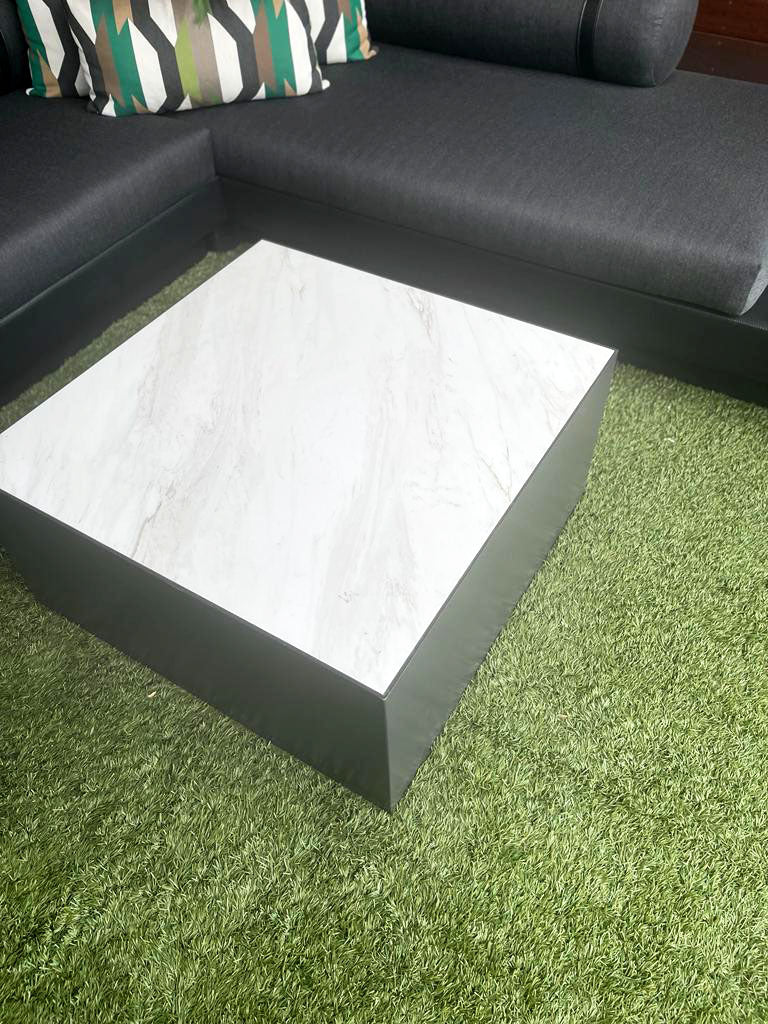 White and Gray Coffee Table