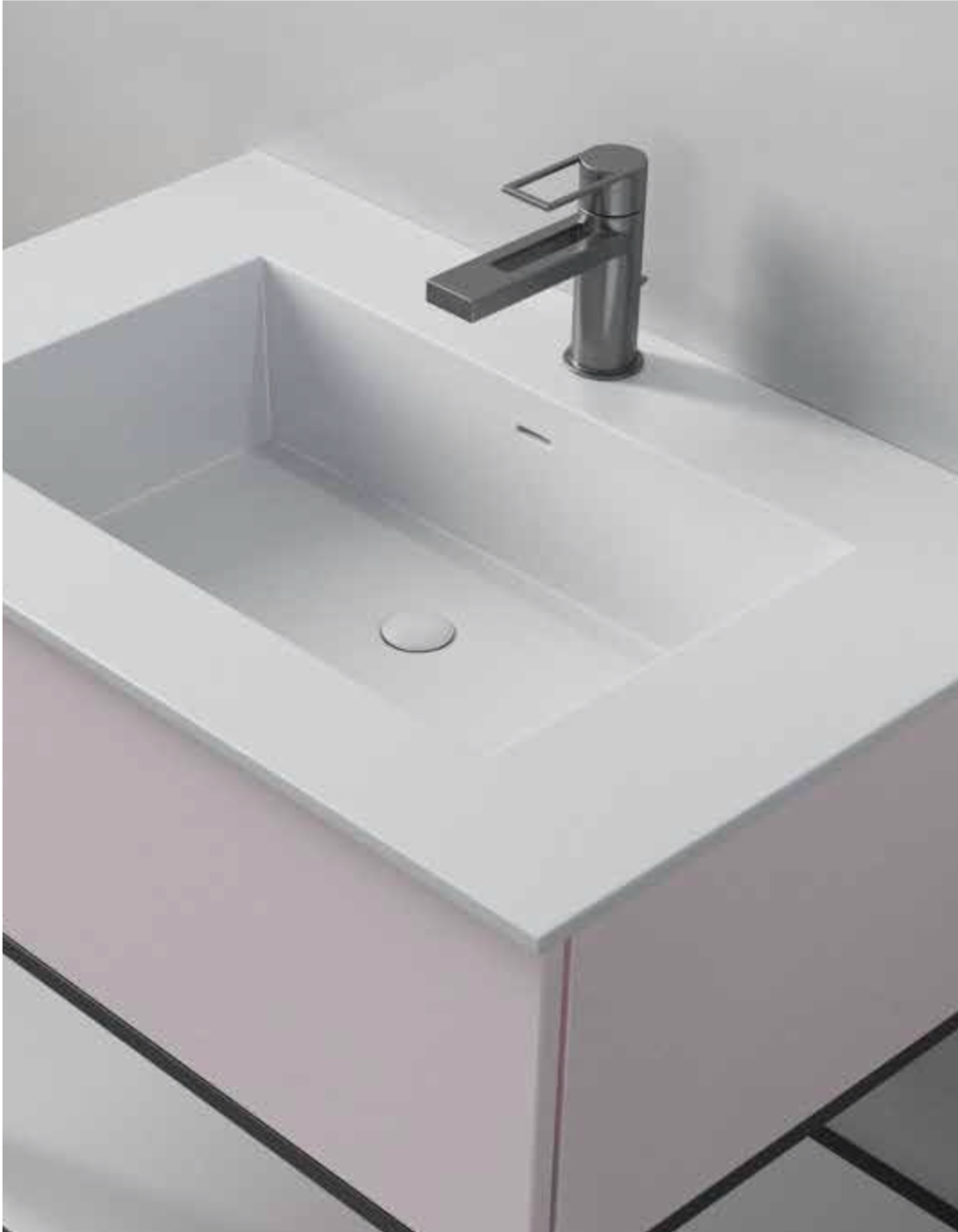 Multifamily- Light Pink Ace 30" Bathroom Vanity-Maison Bertet Online
