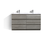 Los Angeles 60" Double Sink Bathroom Vanity-Maison Bertet Online