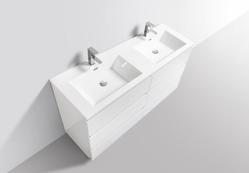 Los Angeles 60" Double Sink Bathroom Vanity-Maison Bertet Online