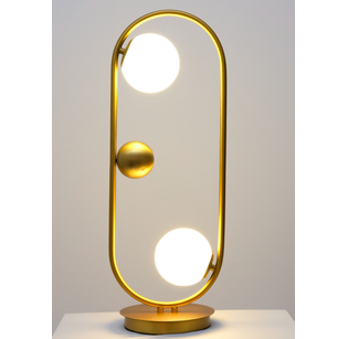 Brass glass ball  Desk lamp light