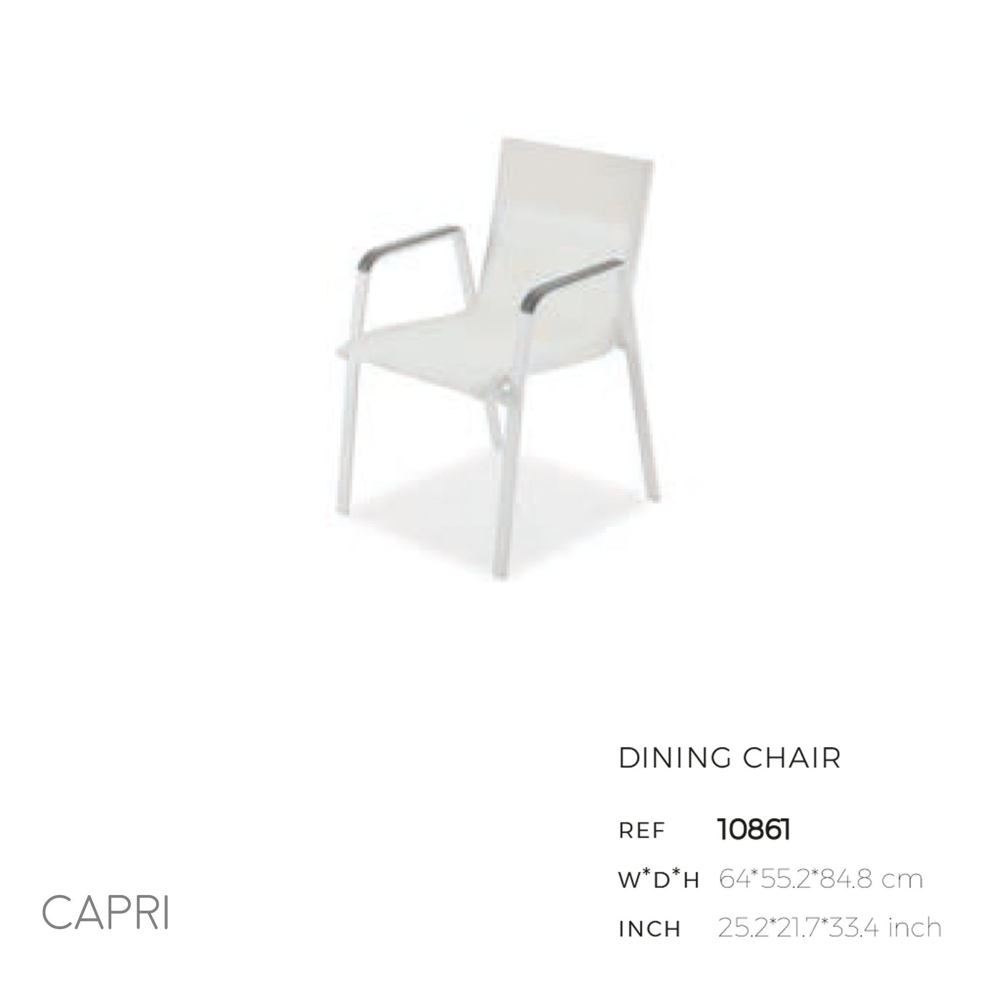 Capri Dining Arm Chair