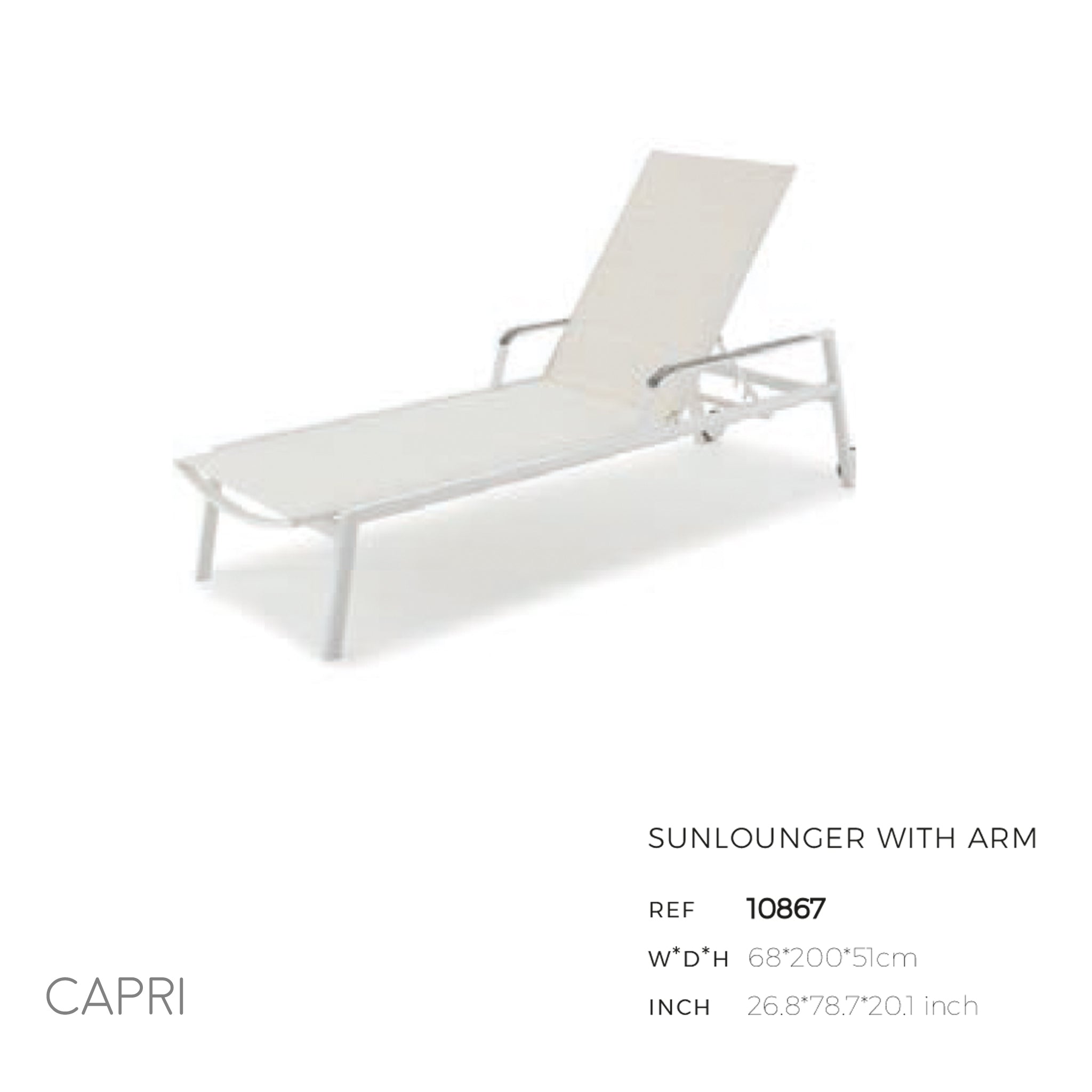 Capri Lounge Chair (with & without arms)