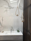 Brass Clear Ball Pendant - Maison Bertet Online