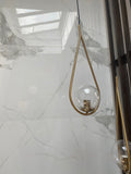 Brass Clear Ball Pendant - Maison Bertet Online