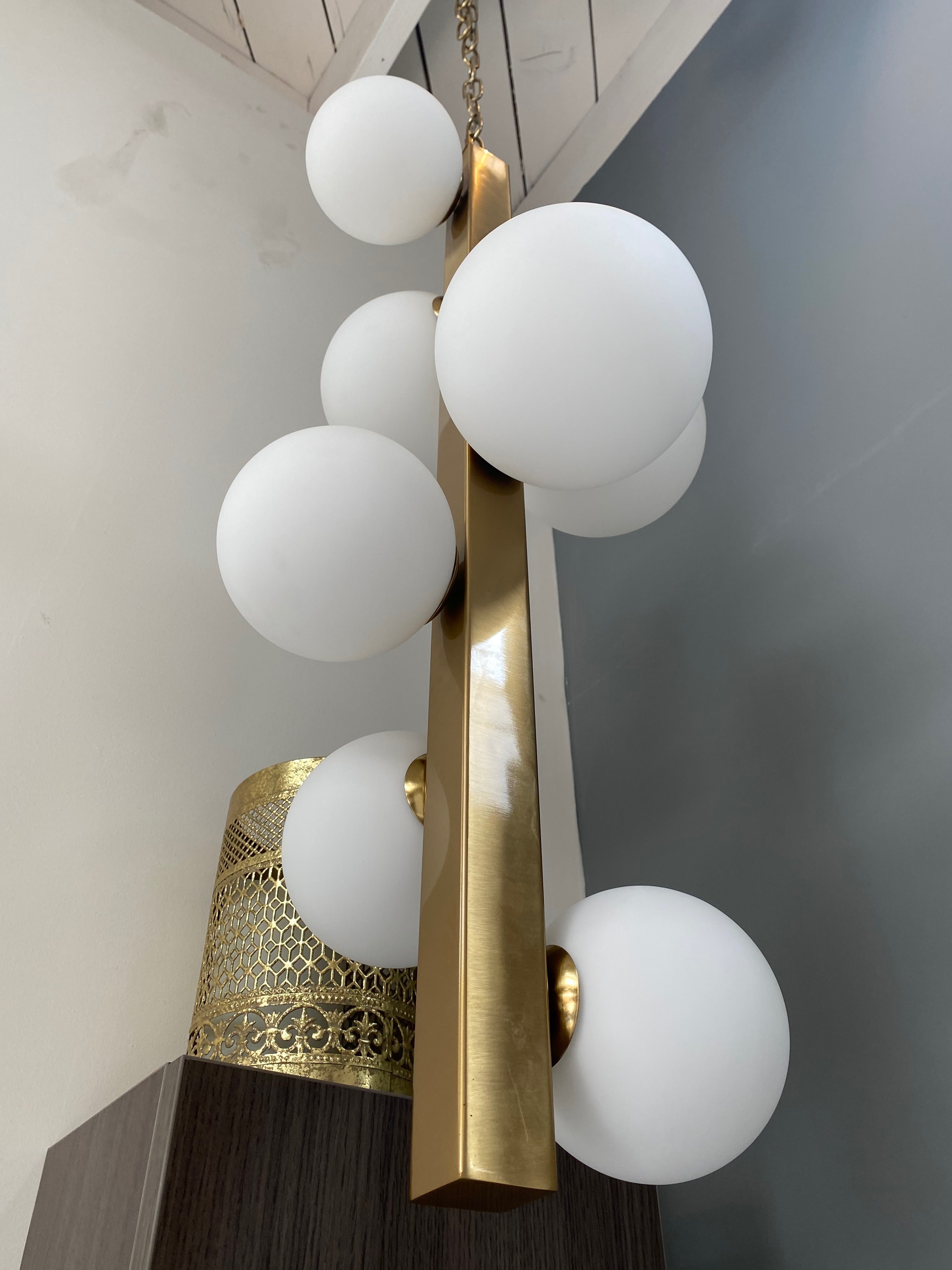 Glass Ball Gold Pendant - Maison Bertet Online