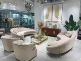 Dominique Curved Sofa