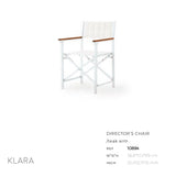 Klara Dining Arm Chair (folds)-Maison Bertet Online