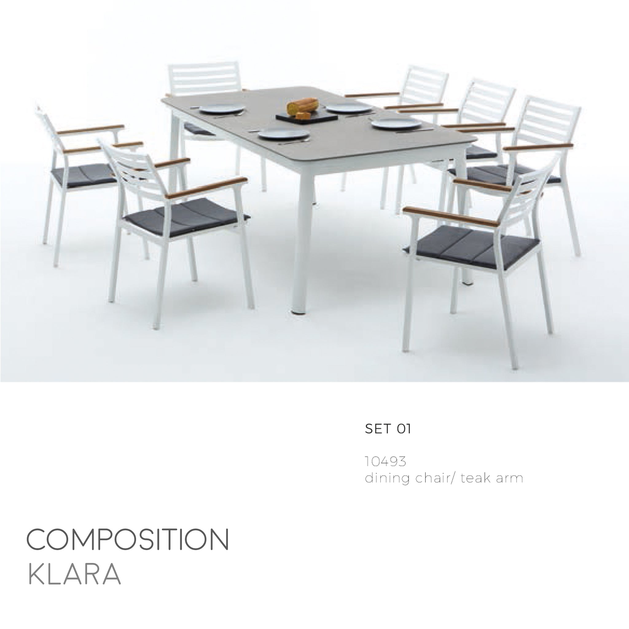 Klara Wood Dining Arm Chair-Maison Bertet Online