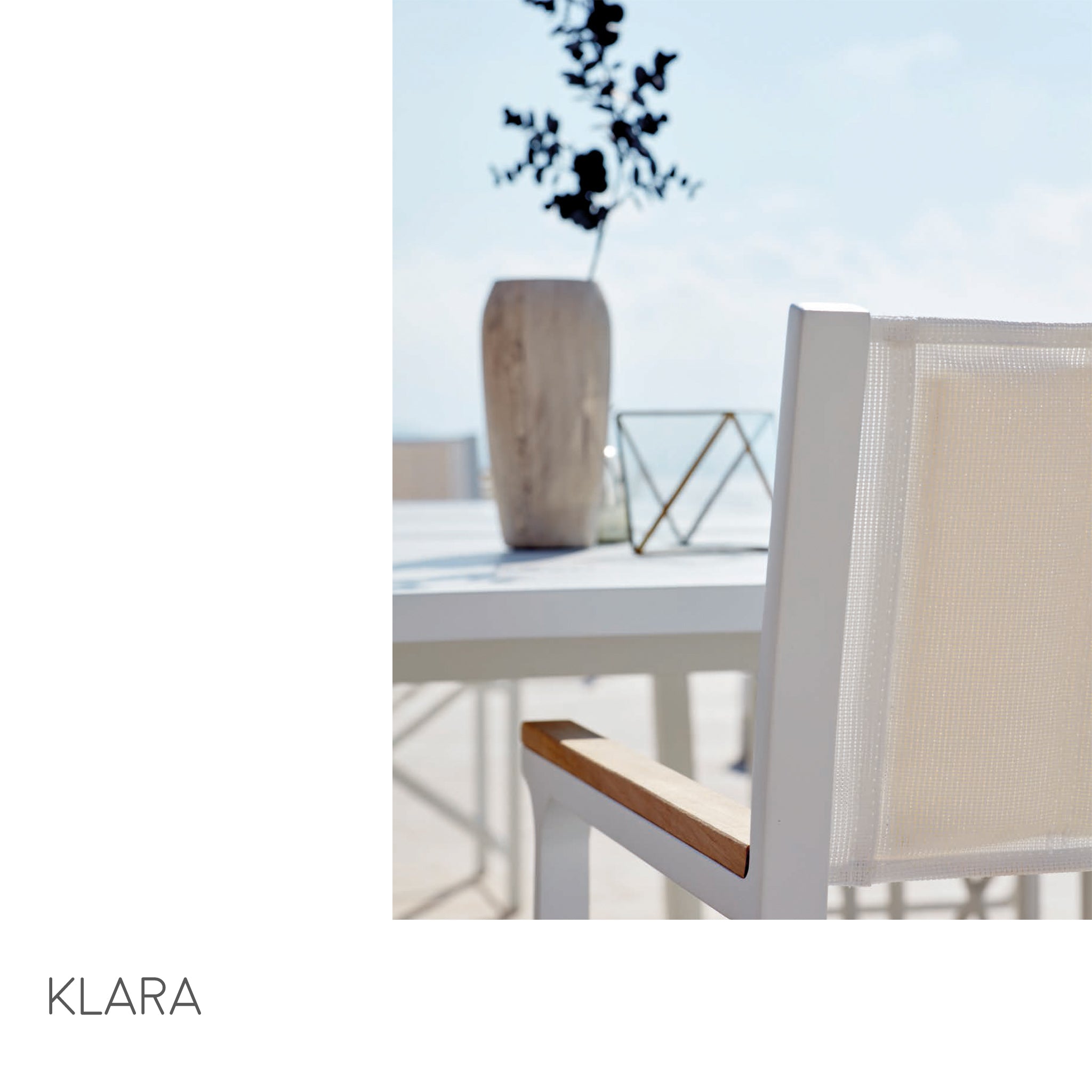 Klara Dining Arm Chair (folds)-Maison Bertet Online