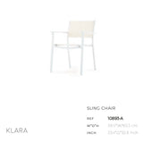 Klara Sling Dining Arm Chair-Maison Bertet Online