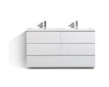 Los Angeles 60" Double Sink Bathroom Vanity-Maison Bertet Online