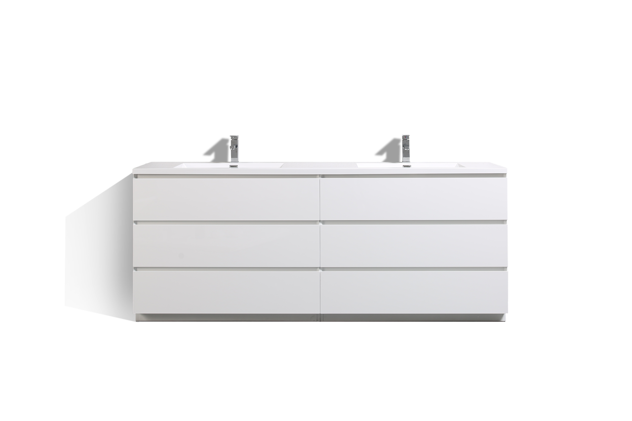 Los Angeles 84" Bathroom Vanity-Maison Bertet Online