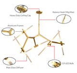 Modern Gold Chandelier - Maison Bertet Online