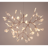 Rose Gold Tree Branch Chandelier LED Light 