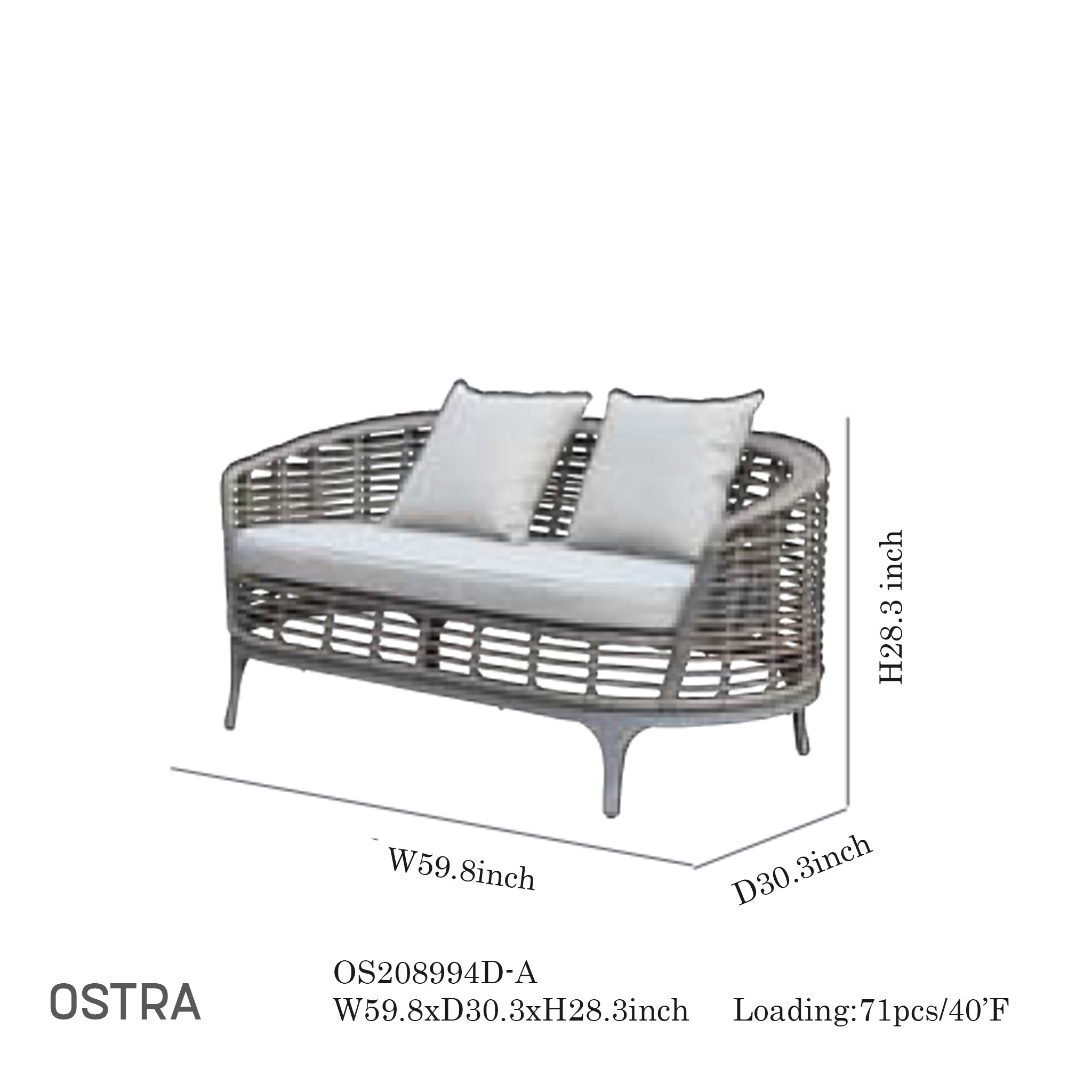 Ostra Sofa Set-Maison Bertet Online