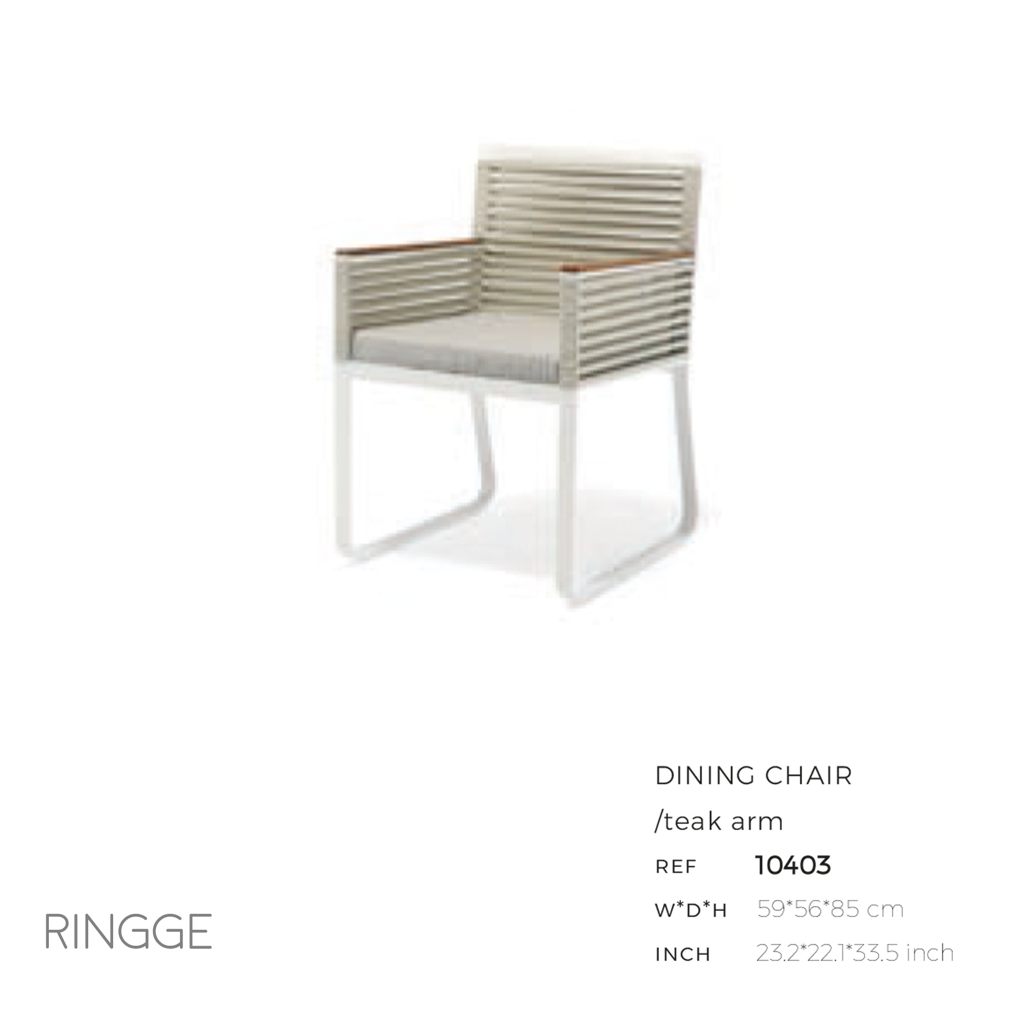 Ringge Dining Arm Chair-Maison Bertet Online