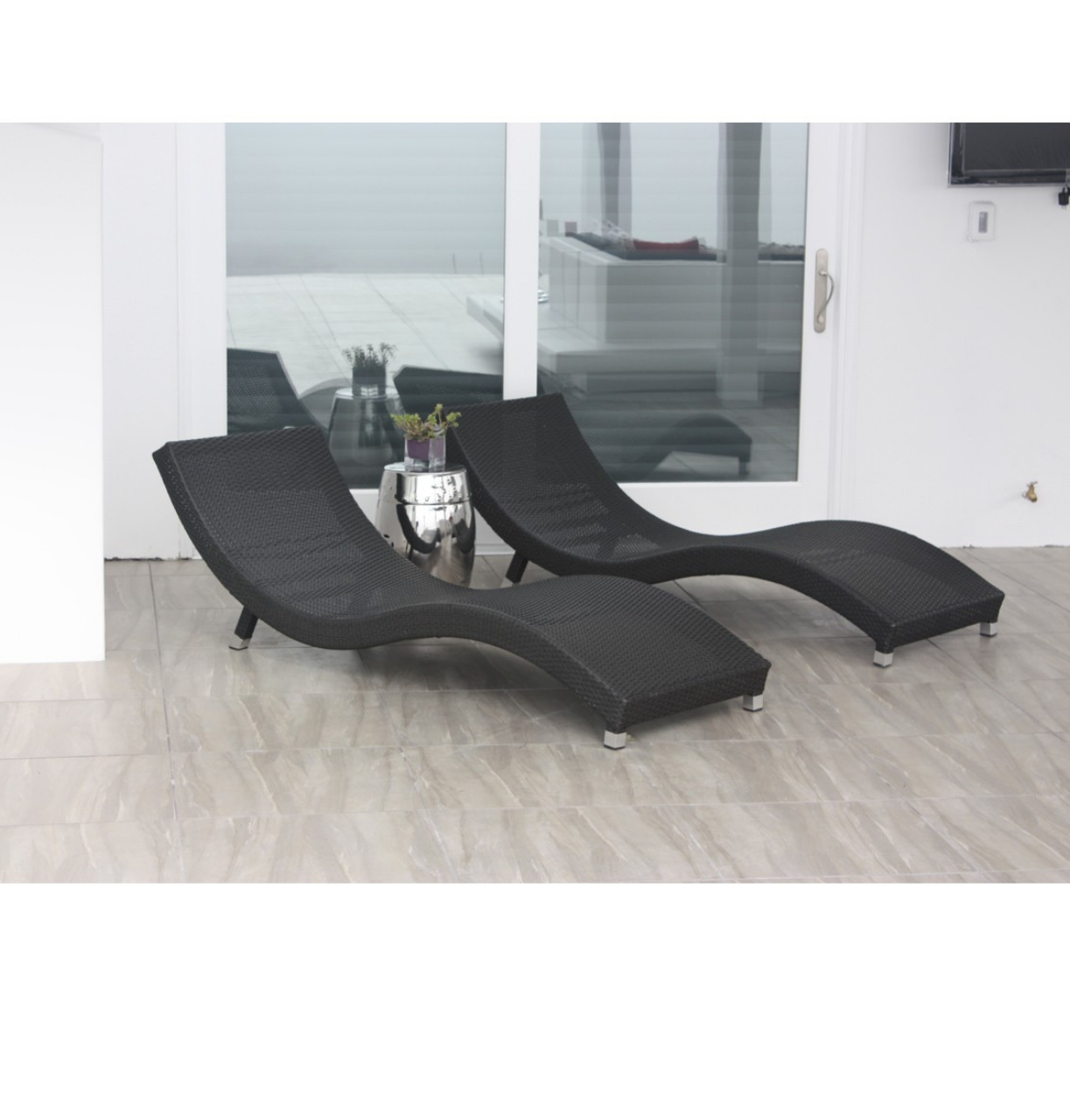 S Shaped Lounge Chair-Maison Bertet Online