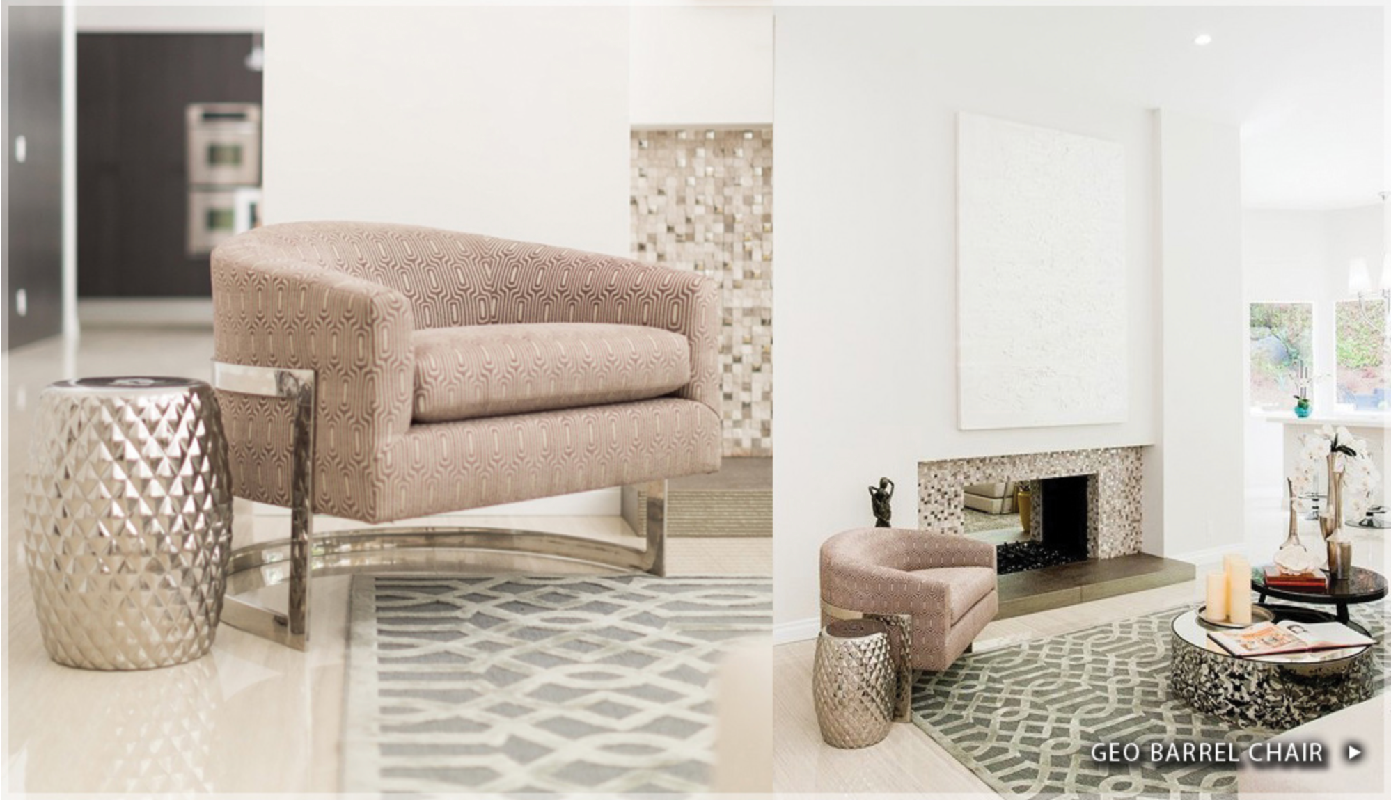 Geo Barrel Indoor Chair - Maison Bertet Online