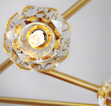 Brass Stem Globe Chandelier - Maison Bertet Online