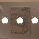 Brass Clear Ball Pendant - Maison Bertet Online