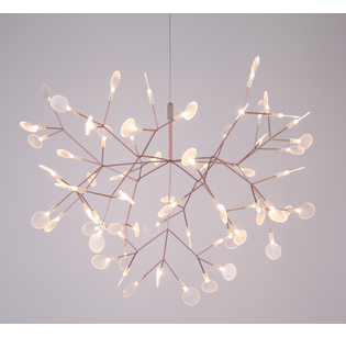 Rose Gold Tree Branch Chandelier LED Light 