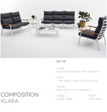 Klara High Back Club Chair-Maison Bertet Online
