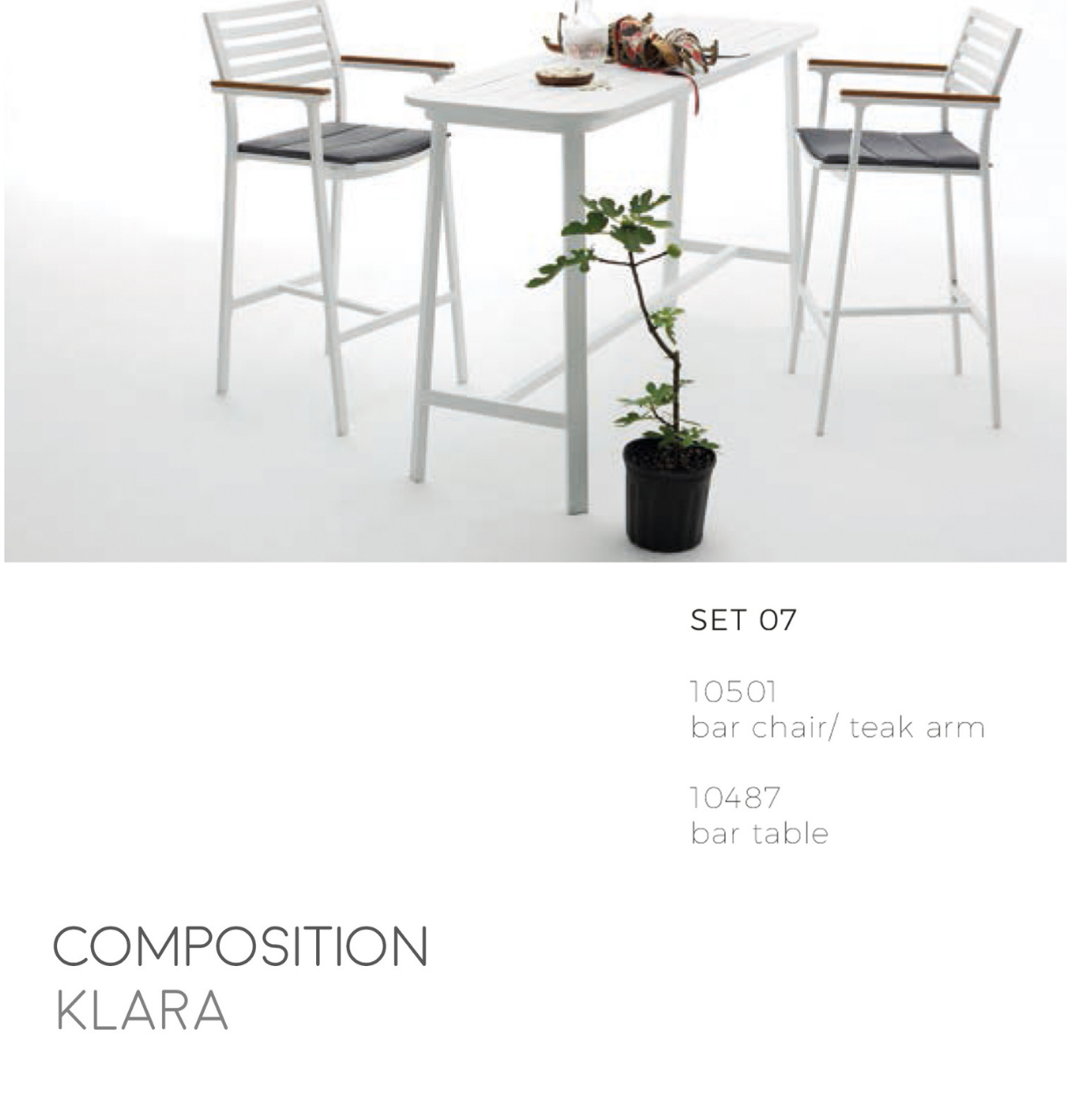 Klara Barstool & Table-Maison Bertet Online