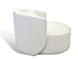 Boucle Swivel Chair
