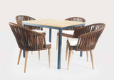 Copy of Brown Rope Dining Arm Chair - Maison Bertet Online