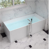 Modern Cube Free Standing Marble Bathtub