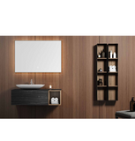 Multifamily- Dark Wood 59" Bathroom Vanity-Maison Bertet Online