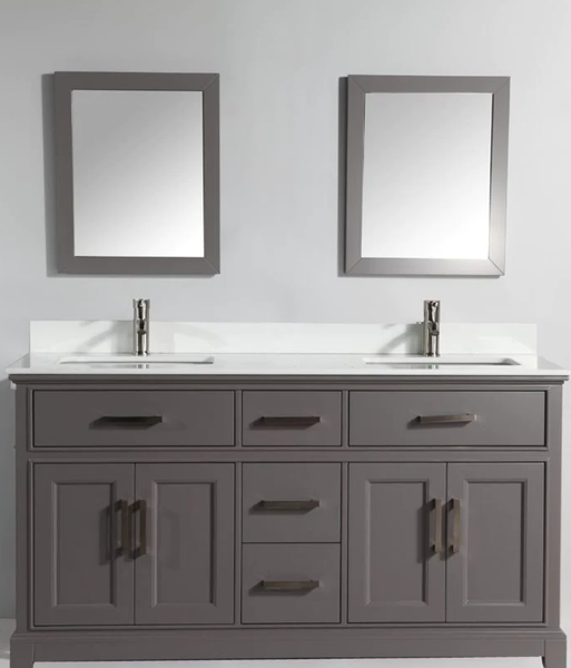 Double Modern Vanity with separated mirrors