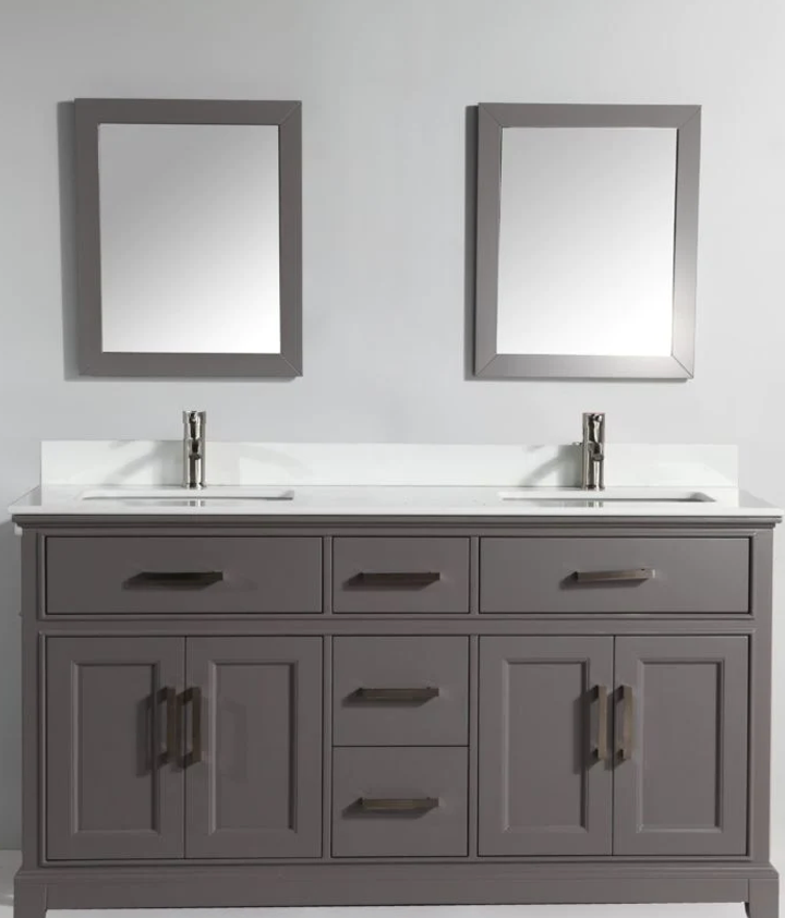 Double Modern Vanity with separated mirrors