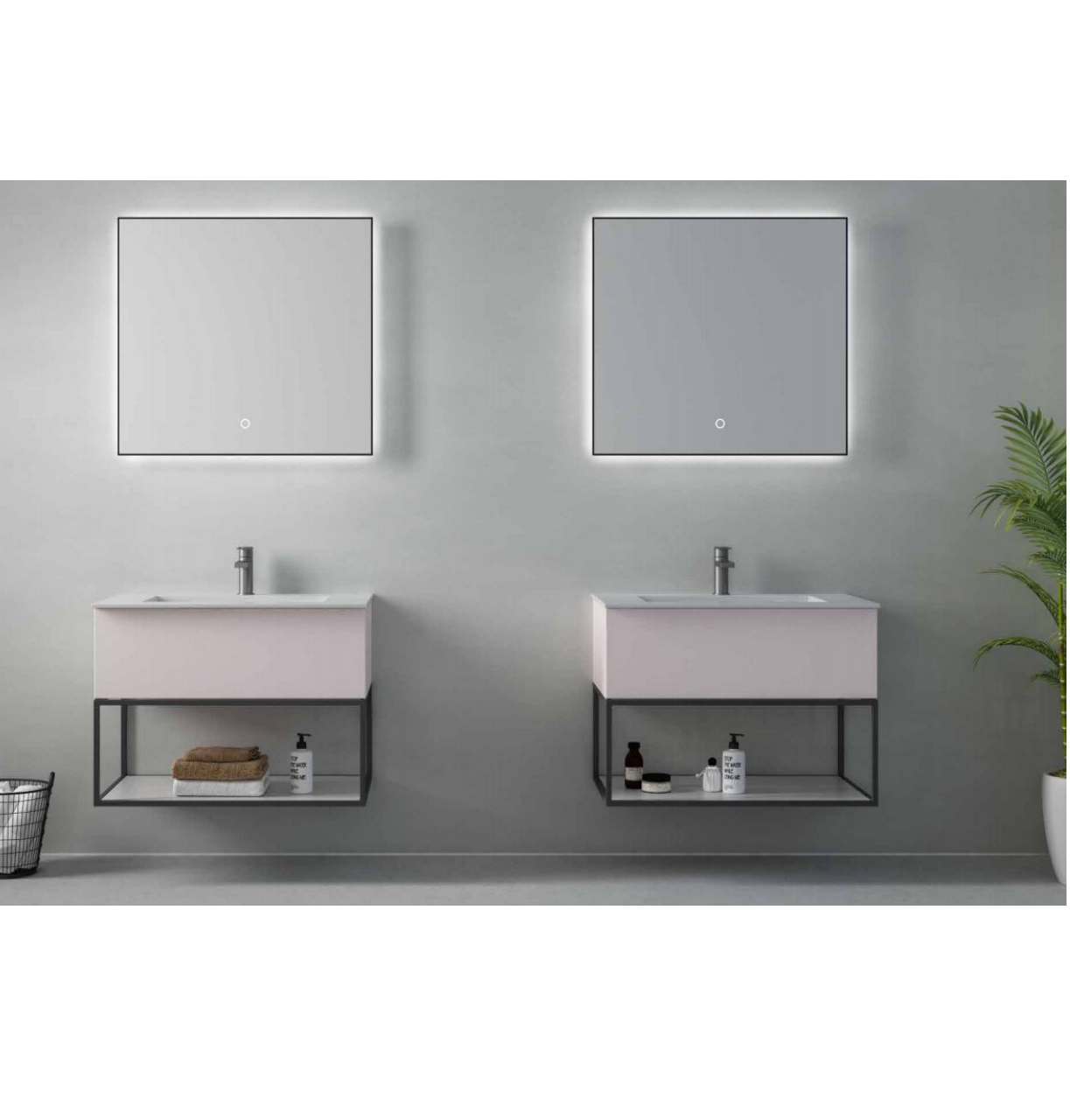 Multifamily- Light Pink Ace 30" Bathroom Vanity-Maison Bertet Online