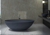 Modern Black Stone Maddison Bathtub - Maison Bertet Online