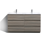 Los Angeles 60" Double Sink Bathroom Vanity-Maison Bertet Online