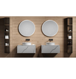 Multifamily- White Marble Style 30" Bathroom Vanity-Maison Bertet Online