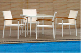 Modern White Dining Set - Maison Bertet Online