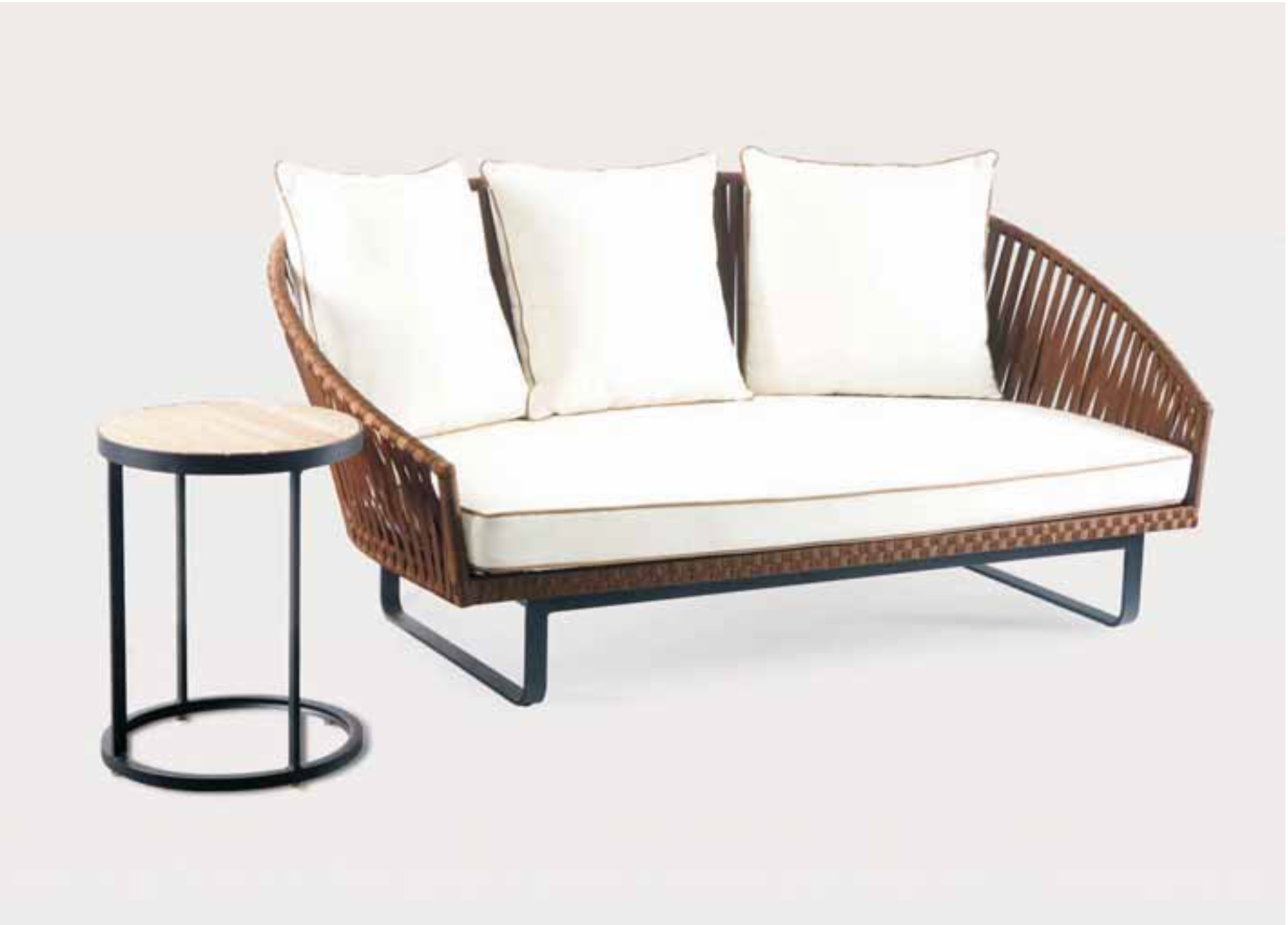 Brown Rope Sofa Set - Maison Bertet Online