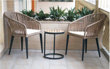 Copy of Brown Rope Dining Arm Chair - Maison Bertet Online